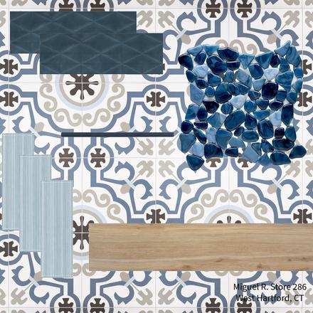 Icelandic Blue Ice Glass Tile Icelandic Blue Ice Glass Tile