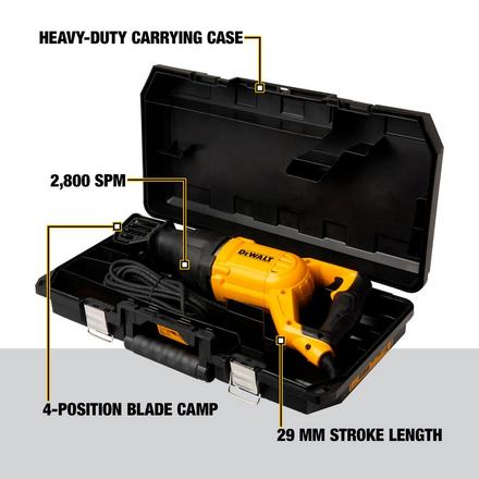DeWalt 12 Amp Corded Reciprocating Saw DeWalt 12 Amp Corded Reciprocating Saw