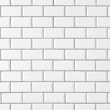 Bright White Ice Beveled Ceramic Wall Tile Bright White Ice Beveled Ceramic Wall Tile