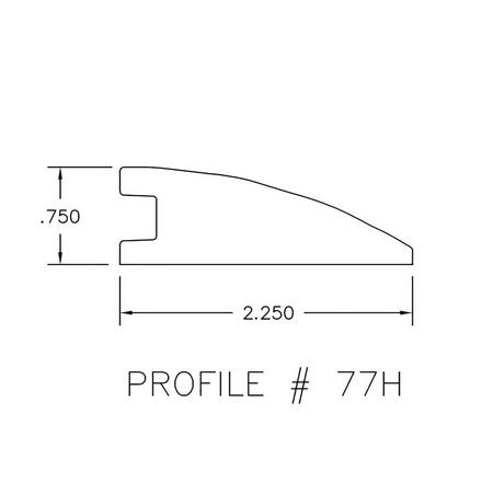 Color 29108P Large Solid Hardwood Flush Reducer Color 29108P Large Solid Hardwood Flush Reducer