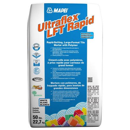 Mapei Ultraflex LFT Rapid Set White - Large Format Tile Mortar Mapei Ultraflex LFT Rapid Set White - Large Format Tile Mortar