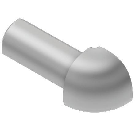 Schluter-RONDEC Outside Corner for 1/4in. PVC Satin Aluminum RONDEC Profile Schluter-RONDEC Outside Corner for 1/4in. PVC Satin Aluminum RONDEC Profile