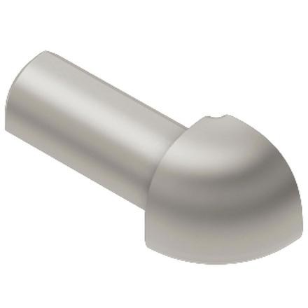 Schluter-RONDEC Outside Corner for 5/16in. PVC Satin Nickel RONDEC Profile Schluter-RONDEC Outside Corner for 5/16in. PVC Satin Nickel RONDEC Profile