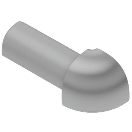 Schluter-RONDEC Outside Corner for 1/2in. PVC Aluminum Gray RONDEC Profile Schluter-RONDEC Outside Corner for 1/2in. PVC Aluminum Gray RONDEC Profile