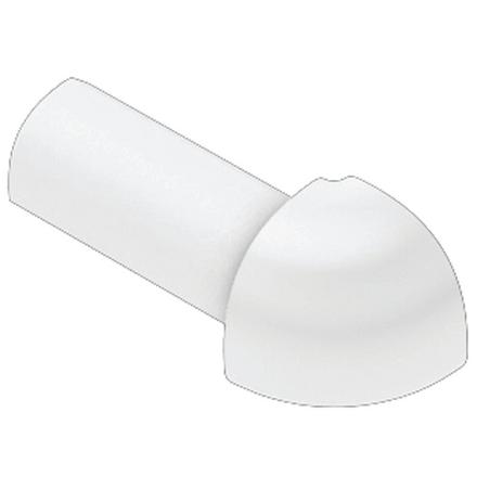 Schluter-RONDEC Outside Corner for 1/2in. PVC Aluminum Bright White RONDEC Profile Schluter-RONDEC Outside Corner for 1/2in. PVC Aluminum Bright White RONDEC Profile