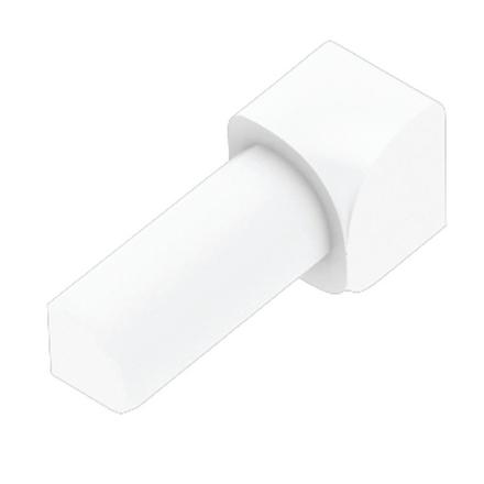 Schluter-RONDEC Inside Corner for 1/2in. PVC Aluminum Bright White RONDEC Profile Schluter-RONDEC Inside Corner for 1/2in. PVC Aluminum Bright White RONDEC Profile
