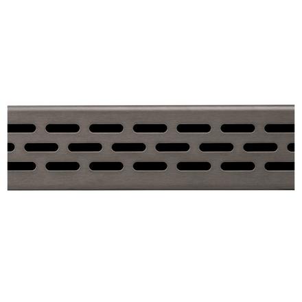 Compotite 36in. Oval Design Oil Rubbed Bronze Linear Drain Grate Compotite 36in. Oval Design Oil Rubbed Bronze Linear Drain Grate
