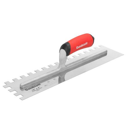 Goldblatt Stainless Steel Square Notched Trowel Goldblatt Stainless Steel Square Notched Trowel