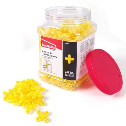 Goldblatt 3/8in. Leave-in Tile Spacers - 500ct. Goldblatt 3/8in. Leave-in Tile Spacers - 500ct.