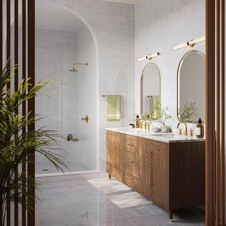 Bianco Carrara Thassos Moonstone Flower II Marble Mosaic Bianco Carrara Thassos Moonstone Flower II Marble Mosaic