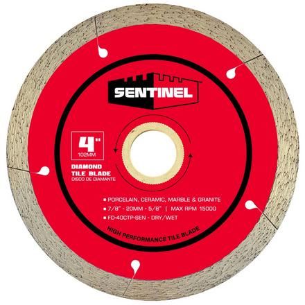 Sentinel 4in. Tile Diamond Blade Sentinel 4in. Tile Diamond Blade