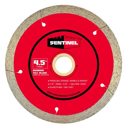 Sentinel 4 1/2in. Tile Diamond Blade Sentinel 4 1/2in. Tile Diamond Blade