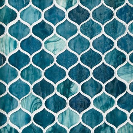 Marina Del Ray Arabesque Glass Mosaic Marina Del Ray Arabesque Glass Mosaic