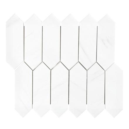 Dolomite Premium Picket Polished Marble Mosaic Dolomite Premium Picket Polished Marble Mosaic