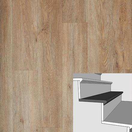 Driftwood Oak Boxed Retro Tread - 47in. Driftwood Oak Boxed Retro Tread - 47in.