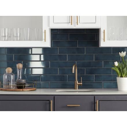 La Belle Antique Blue Ceramic Polished Tile La Belle Antique Blue Ceramic Polished Tile