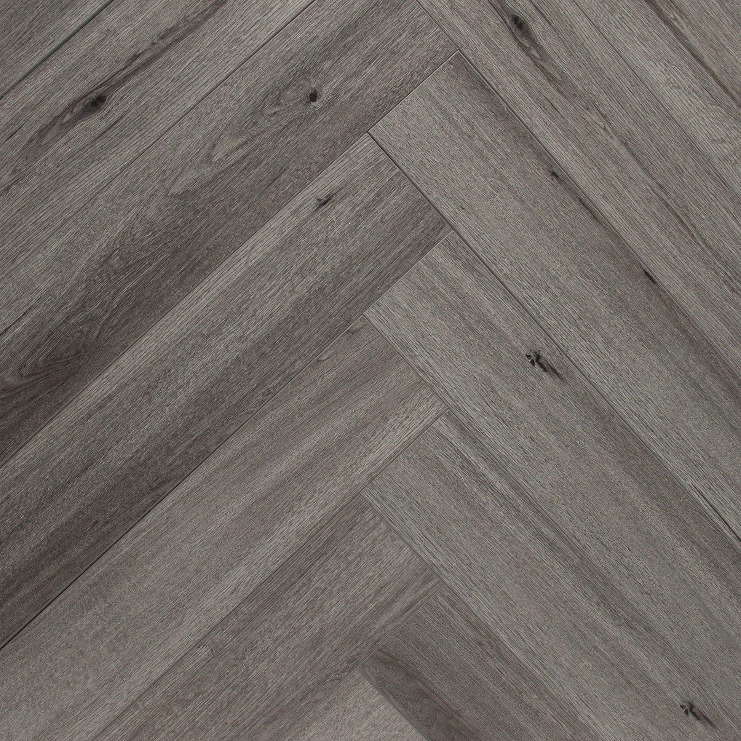 DuraLux Performance | Twilight Ash Rigid Core Vinyl Herringbone - Foam ...