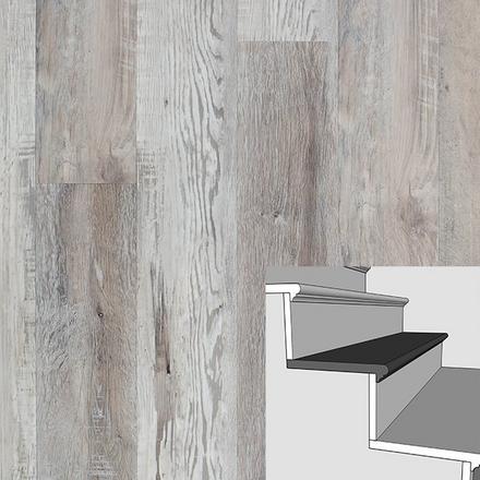 Highland Gray Salvage Boxed Retro Tread - 48in. Highland Gray Salvage Boxed Retro Tread - 48in.