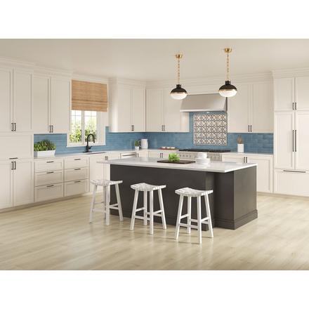 Dara Valentino Azul and Bardiglio Waterjet Mosaic Dara Valentino Azul and Bardiglio Waterjet Mosaic