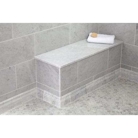 Carrara Marble Rectangle Shower Bench Carrara Marble Rectangle Shower Bench