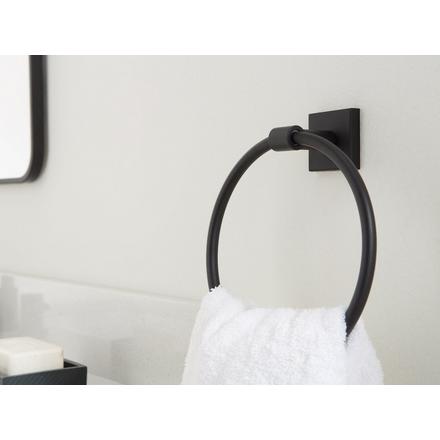 Black Matte Towel Ring Black Matte Towel Ring