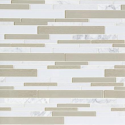 Paros Summer Stone II Glass Linear Mosaic Paros Summer Stone II Glass Linear Mosaic