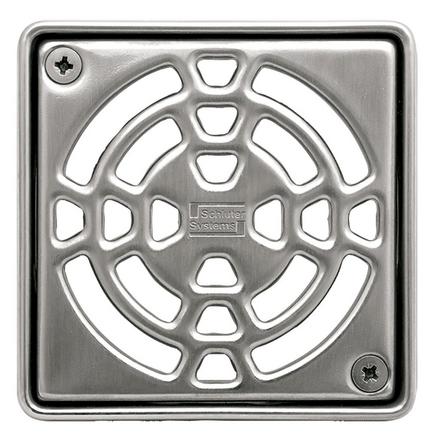 Schluter Kerdi-Drain 4in. Grate Stainless Steel Schluter Kerdi-Drain 4in. Grate Stainless Steel