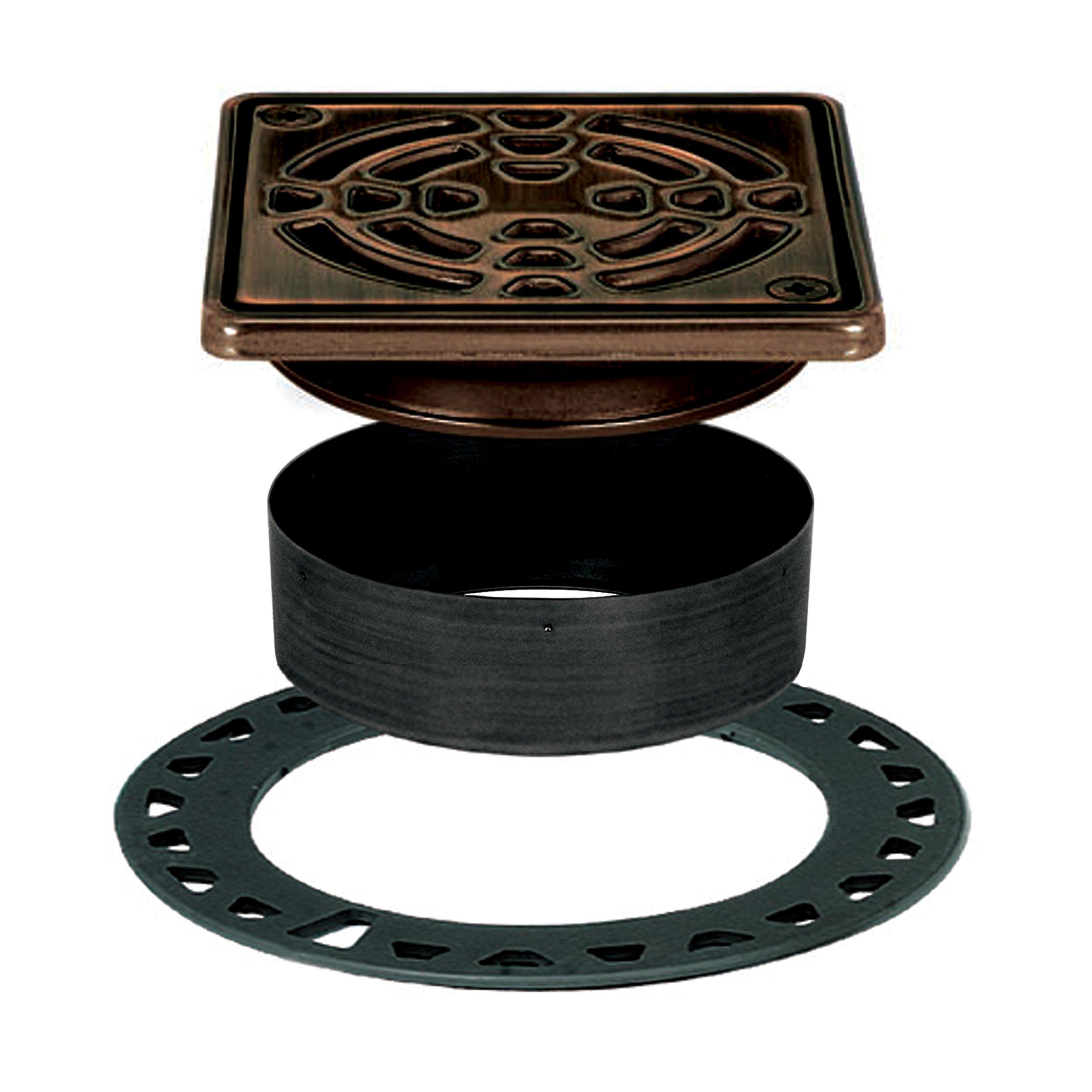 Schluter Kerdi-Drain 4in. Grate Oil-Rubbed Bronze