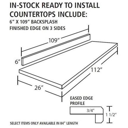 Ready to Install Everest Granite Slab Includes Backsplash Ready to Install Everest Granite Slab Includes Backsplash