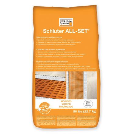 Schluter All-Set White Modified Thin-Set Mortar Schluter All-Set Modified Thin-Set Mortar