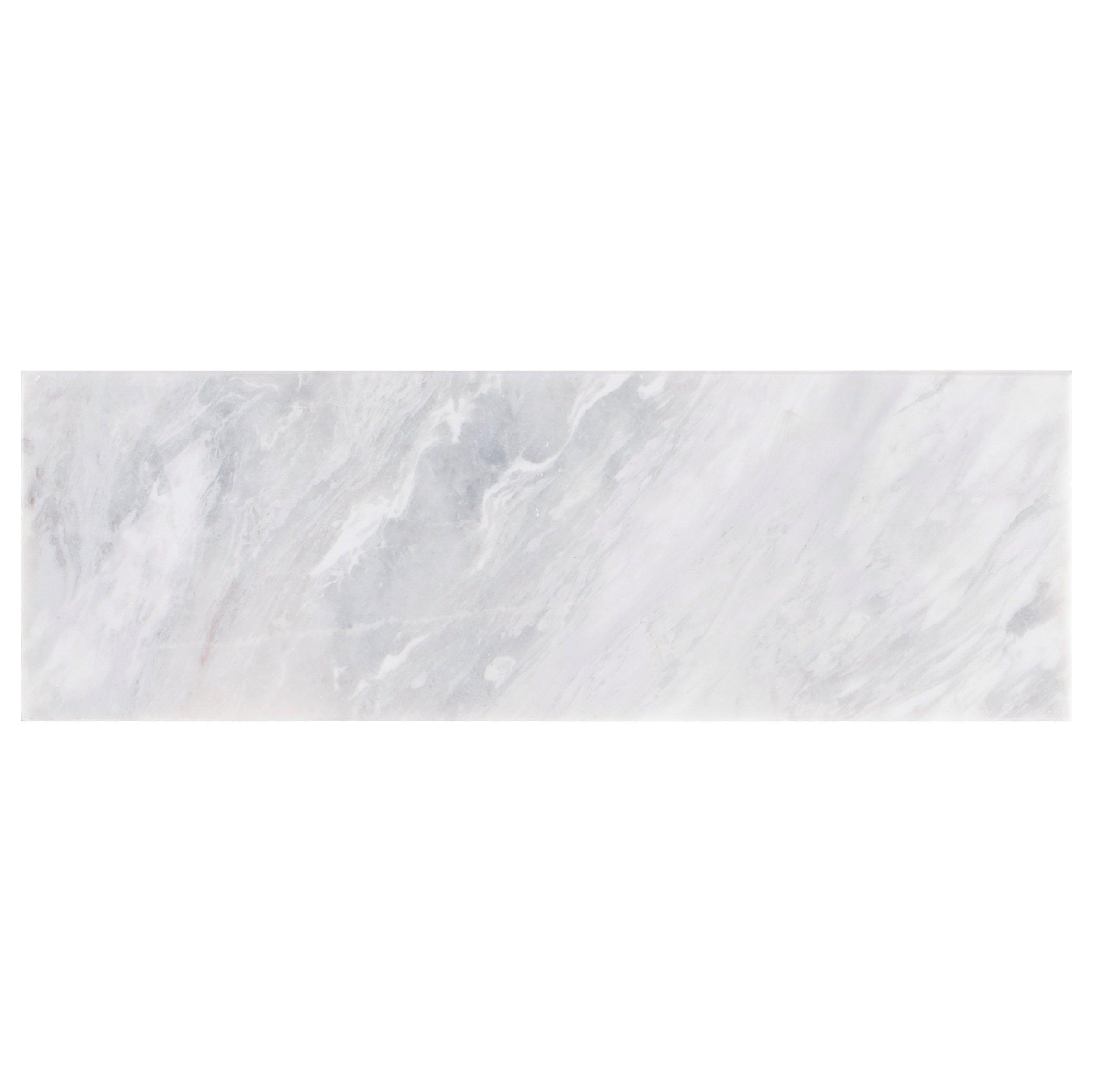Solco White Polished Marble Tile