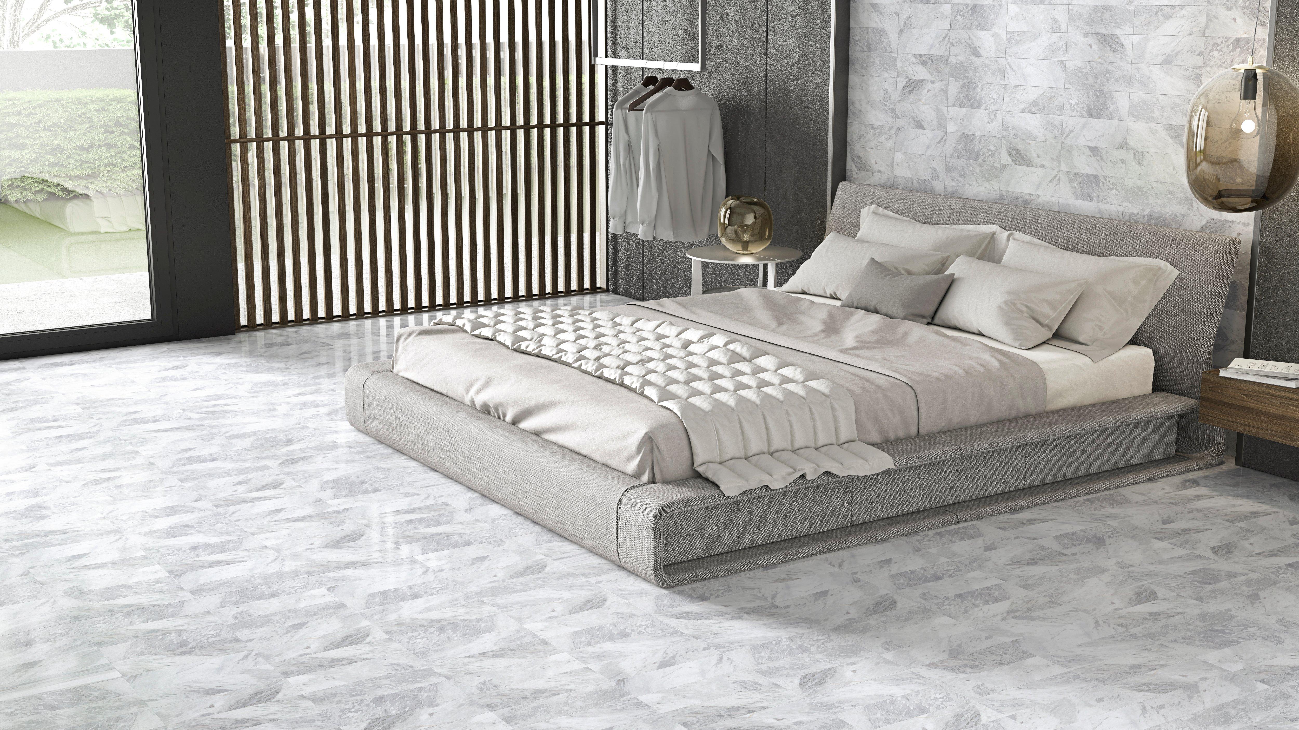 Solco White Polished Marble Tile