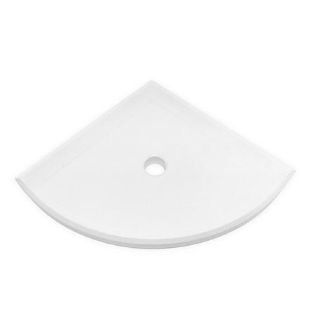 Bright White Polished Corner Shelf Bright White Polished Corner Shelf