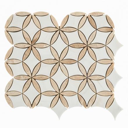 Marseille Crema Royal Dolomite Waterjet Mosaic Marseille Crema Royal Dolomite Waterjet Mosaic