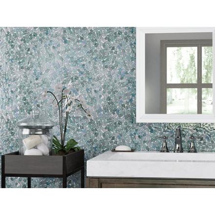 Crystal Cove Glass Pebble Mosaic Crystal Cove Glass Pebble Mosaic