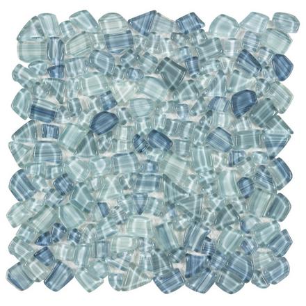 Crystal Cove Glass Pebble Mosaic Crystal Cove Glass Pebble Mosaic
