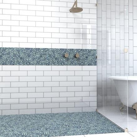 Crystal Cove Glass Pebble Mosaic Crystal Cove Glass Pebble Mosaic