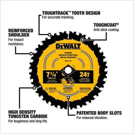 DeWalt 7 1/4 in. 24T Saw Blade DeWalt 7 1/4 in. 24T Saw Blade