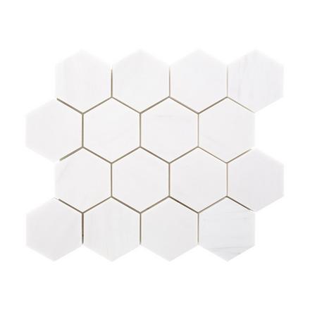 Dolomite Premium Hexagon Marble Mosaic Dolomite Premium Hexagon Marble Mosaic