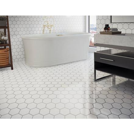 Dolomite Premium Hexagon Marble Mosaic Dolomite Premium Hexagon Marble Mosaic
