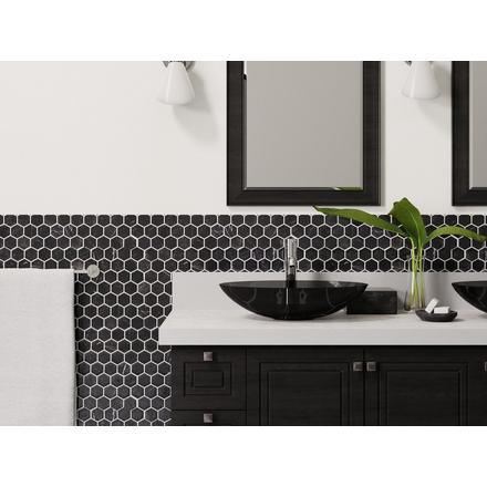 Nero Hexagon Polished Marble Mosaic Nero Hexagon Polished Marble Mosaic