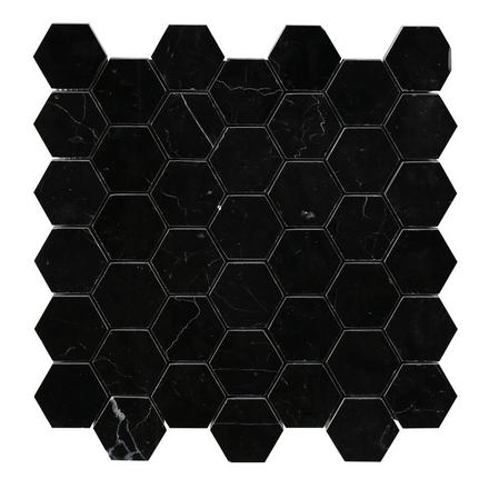 Nero Hexagon Polished Marble Mosaic Nero Hexagon Polished Marble Mosaic