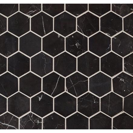 Nero Hexagon Polished Marble Mosaic Nero Hexagon Polished Marble Mosaic