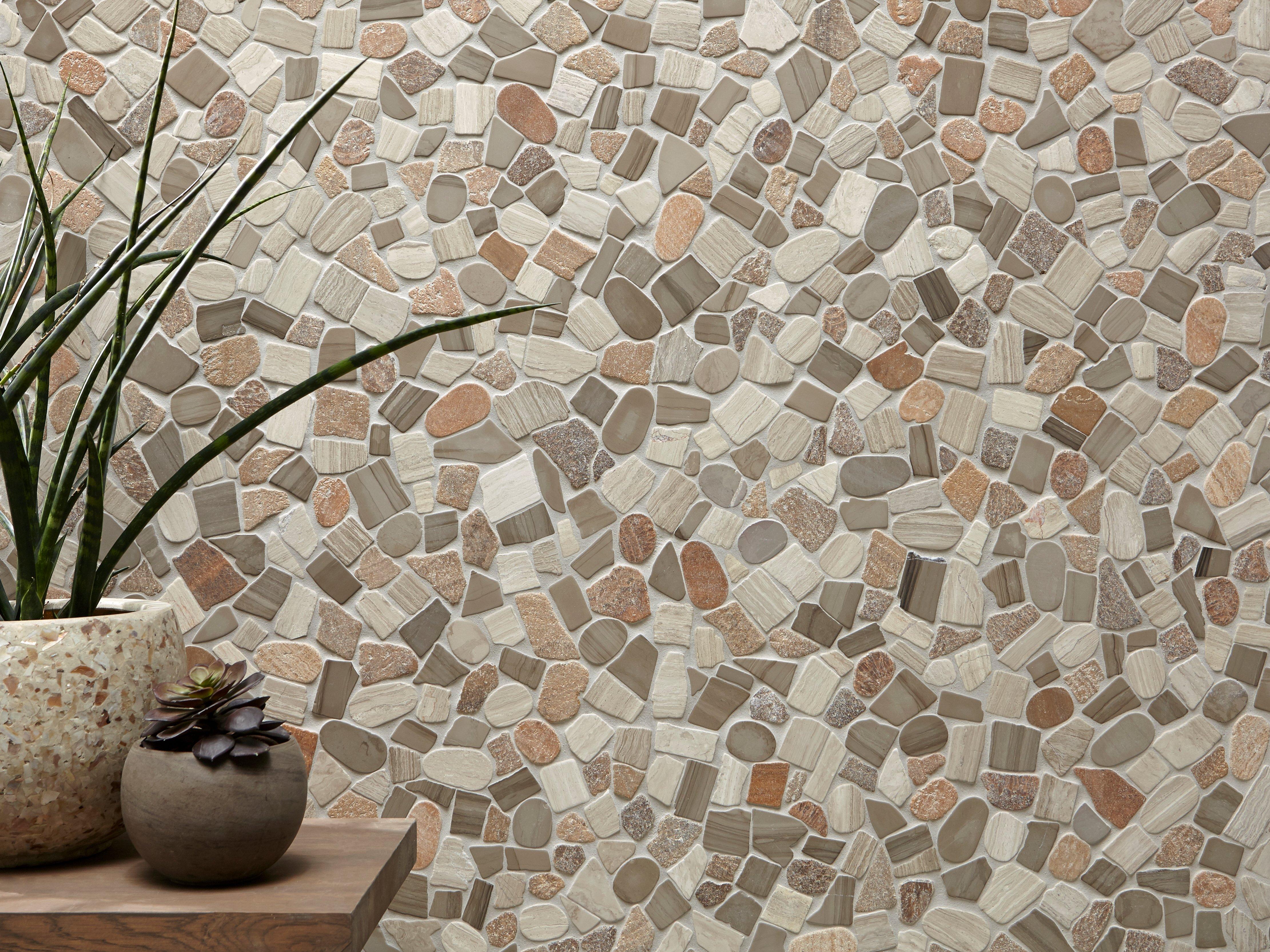 Mojave Tumbled Pebble Mosaic