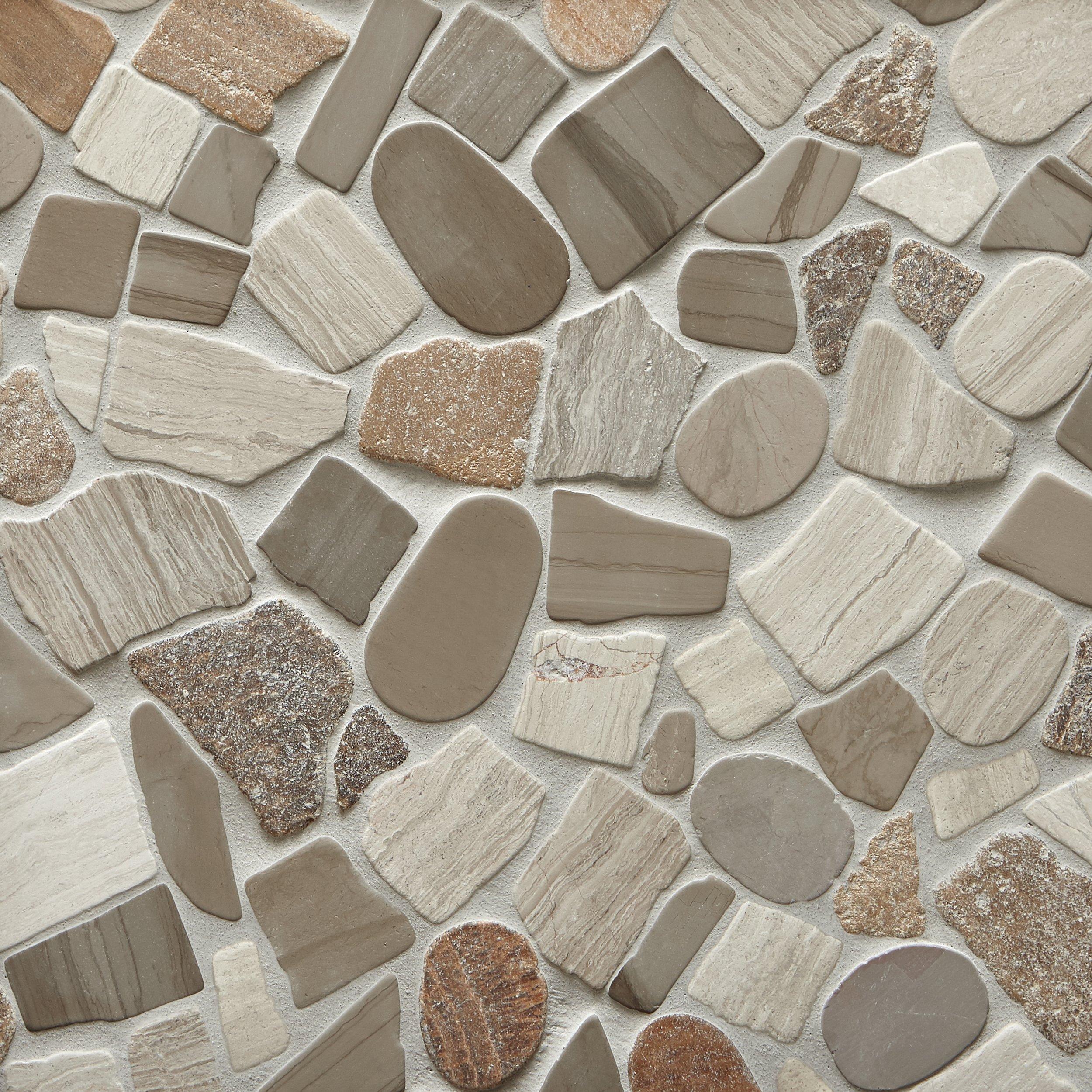Mojave Tumbled Pebble Mosaic