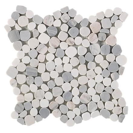 Dolomite Palissandro Honed Pebble Mosaic Dolomite Palissandro Honed Pebble Mosaic