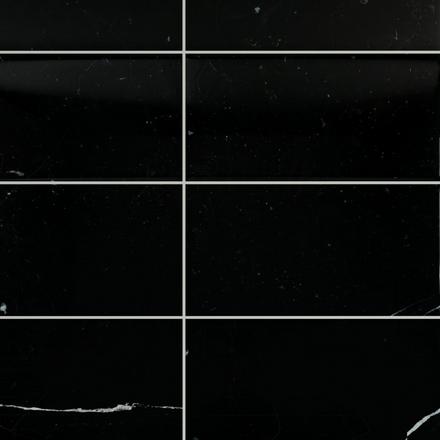 Sable Black Polished Marble Tile Sable Black Polished Marble Tile