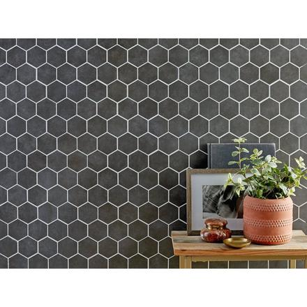 Uptown Antracite Hexagon Porcelain Mosaic Uptown Antracite Hexagon Porcelain Mosaic