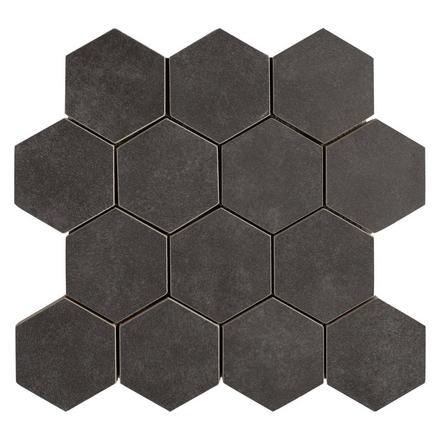 Uptown Antracite Hexagon Porcelain Mosaic Uptown Antracite Hexagon Porcelain Mosaic