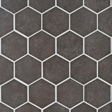 Uptown Antracite Hexagon Porcelain Mosaic Uptown Antracite Hexagon Porcelain Mosaic